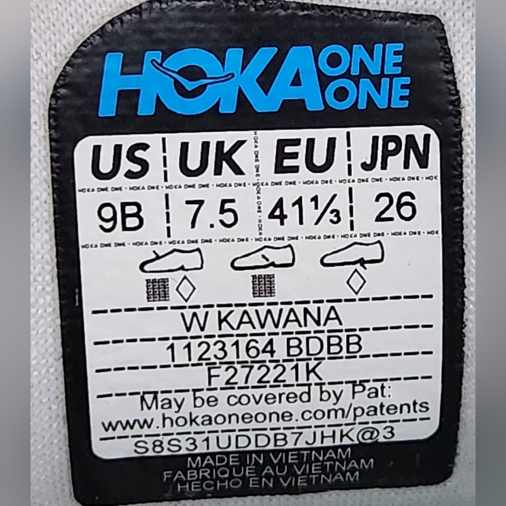 Hoka One One Kawana White Green Athletic Running Shoes Women’s Size 9 - Picture 9 of 9